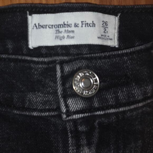 Abercrombie & Fitch Black Distressed Jeans - Size 26 - Picture 4 of 4